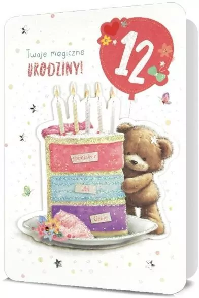 Karnet B6 Urodziny (wymienne cyfry) - tantis.pl