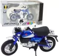 Motocykl retro metalowy ze światłem niebieski 1:12 - tantis.pl