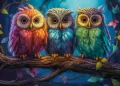 Puzzle 260 Three Little Owls CASTOR - tantis.pl