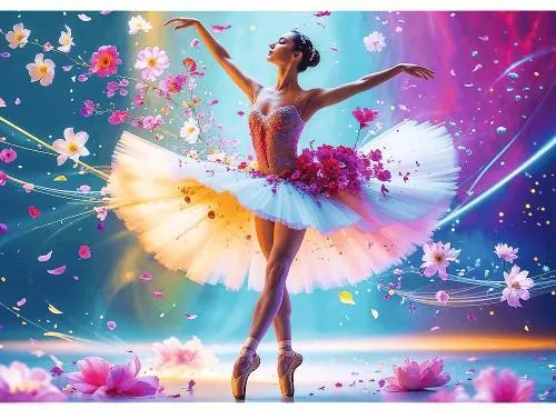 Puzzle 1000 Tańcząca baletnica TREFL - tantis.pl