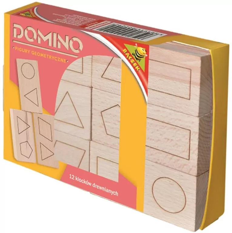 Domino drewniane. Figury geometryczne - tantis.pl