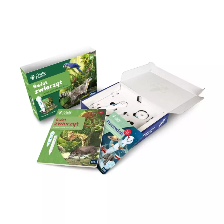 Świat Zwierząt. Zestaw z piórem. Czytaj z Albikiem - tantis.pl