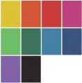 Zeszyt A5/96K kratka Rainbow - tantis.pl