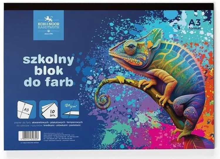 Blok szkolny A3/10K 180g Kameleon - tantis.pl