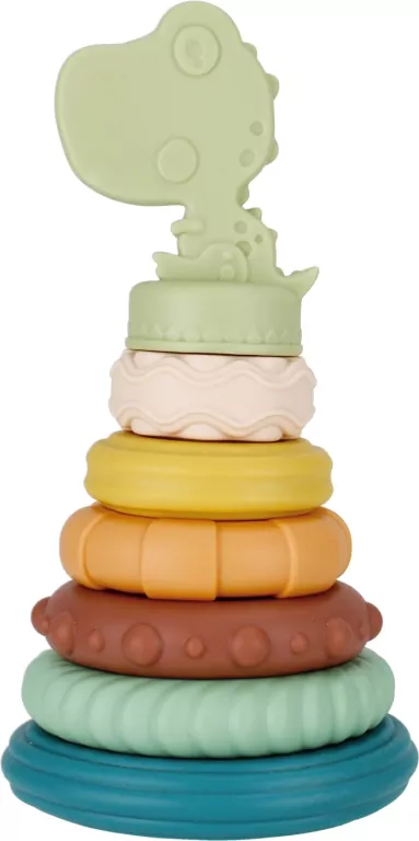 Piramidka edukacyjna pastel mix BAM BAM - tantis.pl