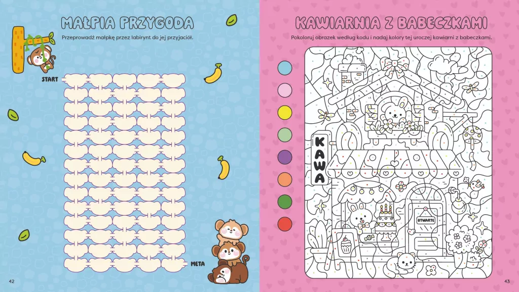 Kawaii. Księga łamigłówek. Urocze babeczki - tantis.pl