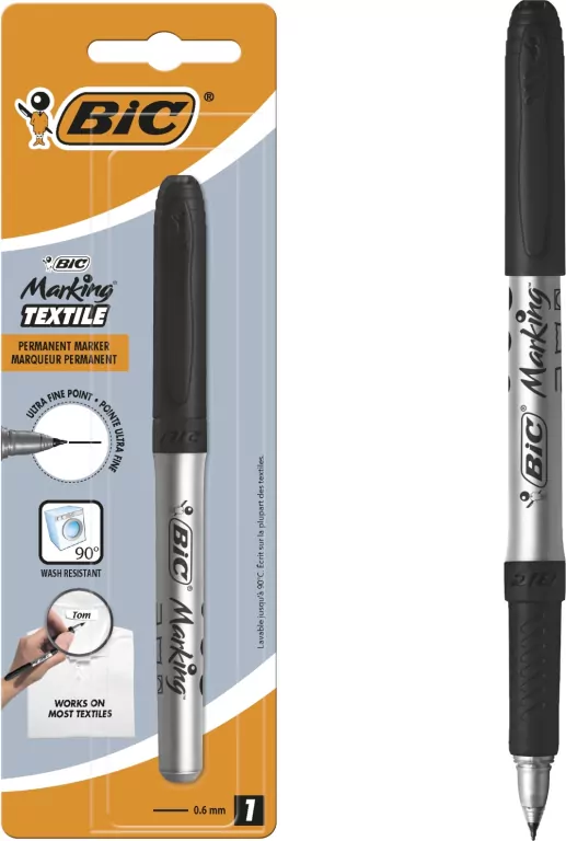 Marker do tkanin Textile 0,9mm czarny 1szt BIC - tantis.pl