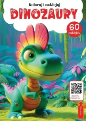 Dinozaury - kolorowanka z kodem QR