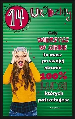 Kartka okolicznościowa. Urodziny 14 - tantis.pl