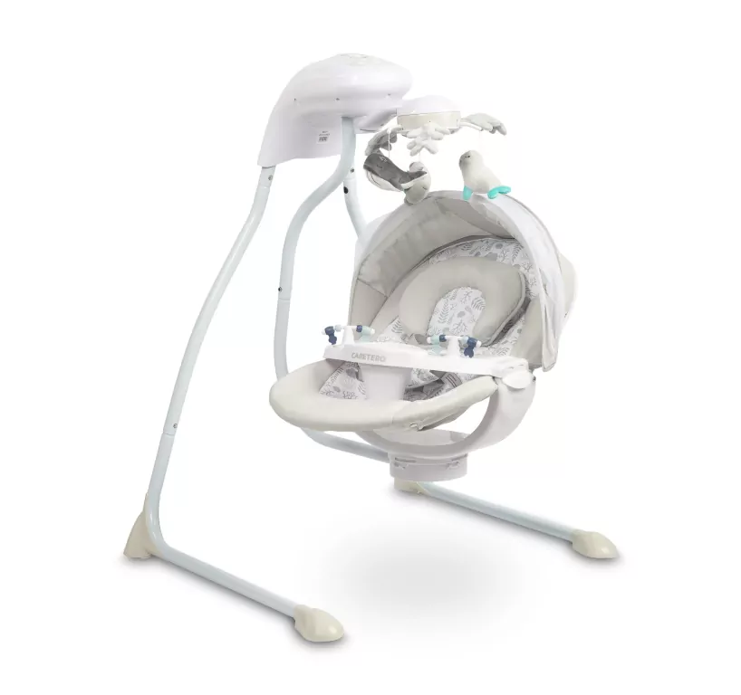 Caretero Huśtawka elektryczna Raffi light grey - tantis.pl