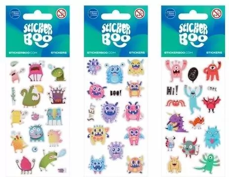Naklejki Sticker BOO Potworki mix - tantis.pl