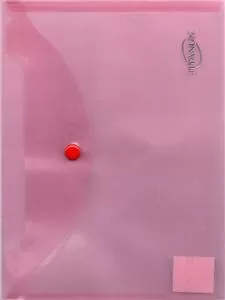 Teczka kopertowa A5 transparentna czerwona - tantis.pl