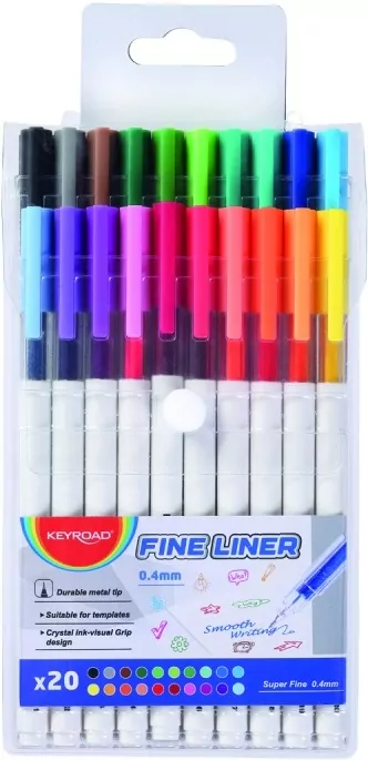 Cienkopis 0,4mm 20 kolorów - tantis.pl