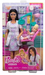 Barbie Dentystka Zestaw 2 (Lalka brunetka) - tantis.pl