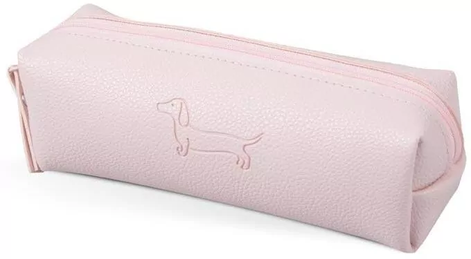 Piórnik saszetka mini cube Sharky różowy jamnik - tantis.pl