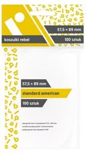 Koszulki na karty Rebel (57,5x89 mm) Orion Light, 100 sztuk - tantis.pl