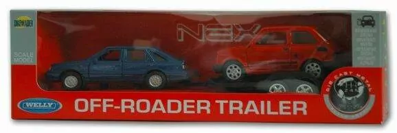 WELLY. Dwa samochody laweta 1:34, mix - tantis.pl