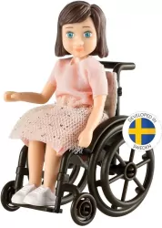 Lalka na wózku inwalidzkim