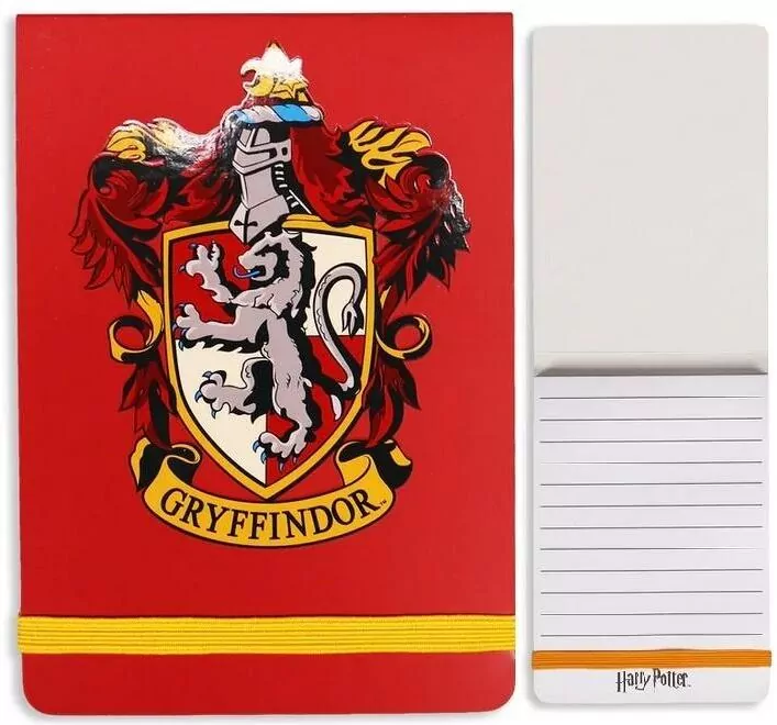 Harry Potter Notes linia z gumką Herb Gryffindor - tantis.pl