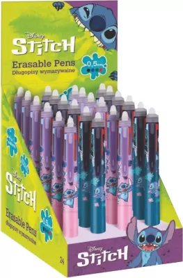 Display Długopis wymazywalny 4-kolorowy Stitch 24 sztuki