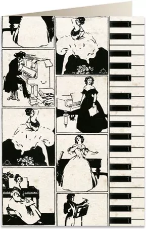 Karnet B6 + koperta Pianoforte - tantis.pl