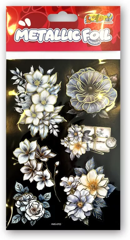 Naklejki foliowe Metalic Double Flowers PENMATE - tantis.pl