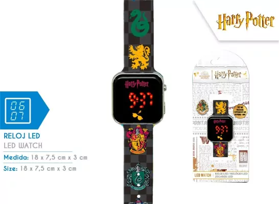 Zegarek LED z kalendarzem Harry Potter HP4118