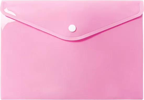 Teczka koperta A5 PP pastel różowa