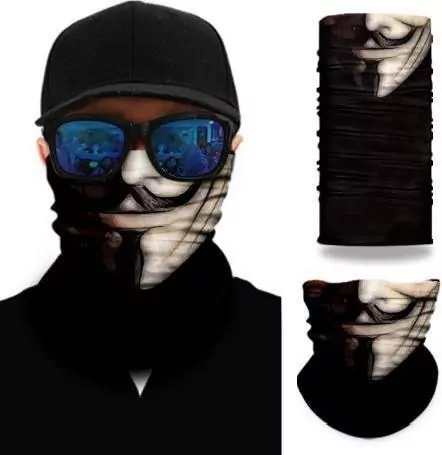 Chusta bandana antybakteryjna. Anonymous - tantis.pl