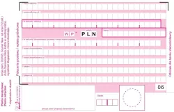 Papirus. Polecenie przelewu/wpłata gotówkowa 2-składka, A6.60K