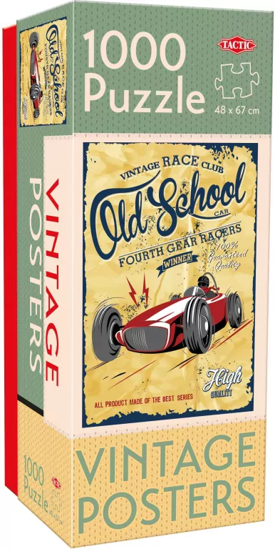 Puzzle 1000 Vintage Old School Gear Racers - tantis.pl