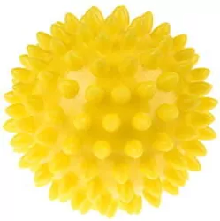Piłka sensoryczna do masażu i rehabilitacji. 6,6 cm żółta