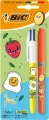 Długopis 4 Colors Kawaii mix+zakreślacz orange BIC - tantis.pl