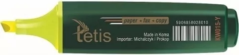 Zakreślacz żółty p12. TETIS, cena za - tantis.pl