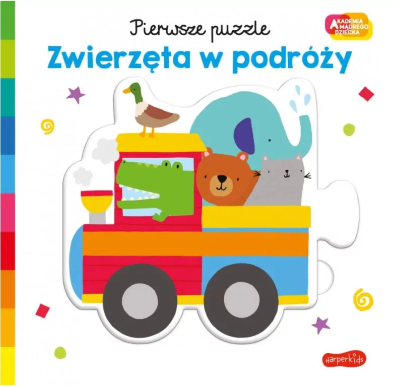 Zwierzęta w podróży. Pierwsze puzzle. Akademia Mądrego Dziecka - tantis.pl