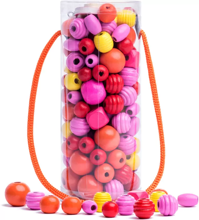 KORAL DO NAWLEK DREW MIX ORANGE 6X15 TUB - tantis.pl