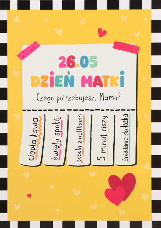 Karnet B6 Dzień Matki - tantis.pl