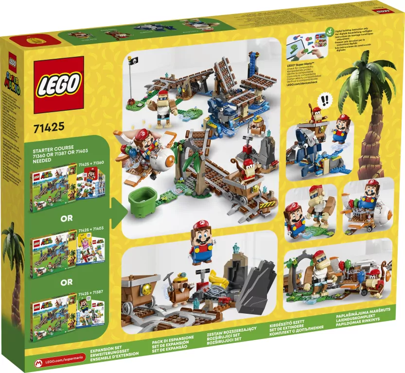 LEGO® Super Mario. Przejażdżka wagonikiem Diddy Konga — zestaw rozszerzający. 71425 - tantis.pl