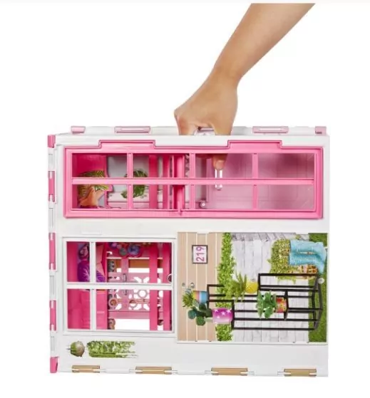 Barbie Kompaktowy domek + lalka - tantis.pl