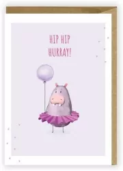 Kartka urodzinowa, eko koperta