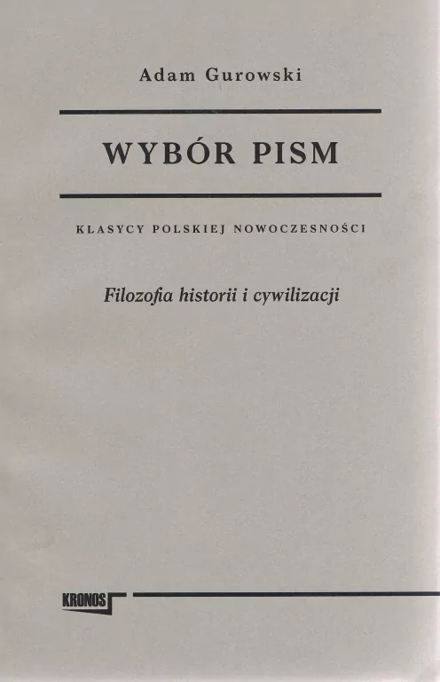 Wybór pism. Filozofia historii i cywilizacji - tantis.pl