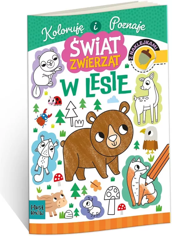 Kolorowanka a4 świat zwierząt - w lesie - tantis.pl