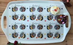 Taca kuchenna duża Szczęśliwe pszczoły