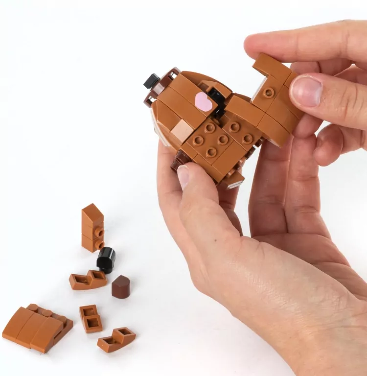 Klocki snapets kapibara brązowa KIDEA - tantis.pl