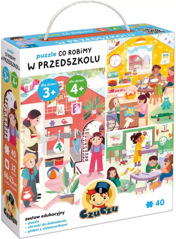 CzuCzu Puzzle Co robimy w przedszkolu 3+ 4+ - tantis.pl