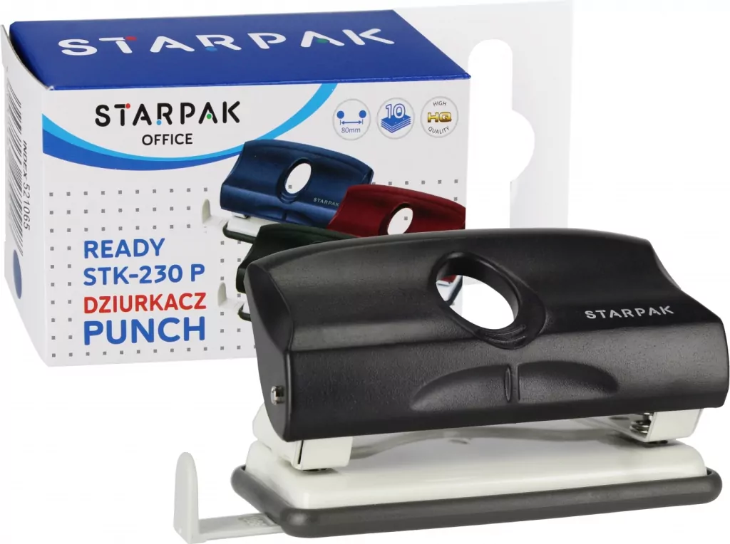 Dziurkacz STK-230 P czarny - tantis.pl