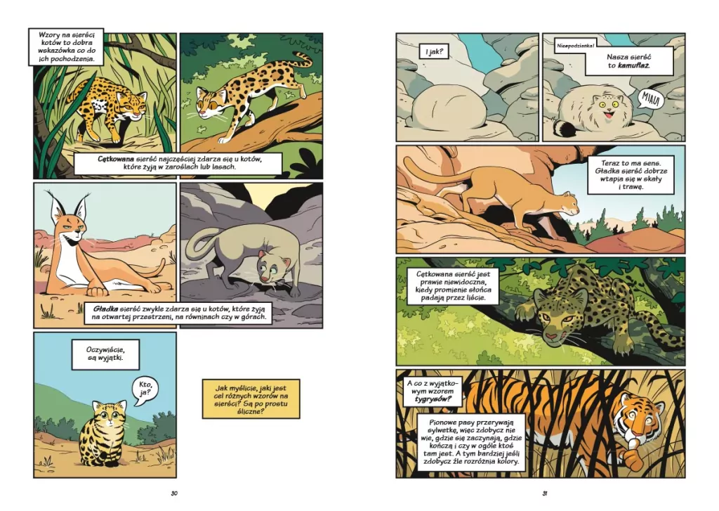 Koty. Natura i wychowanie. Naukomiks - tantis.pl