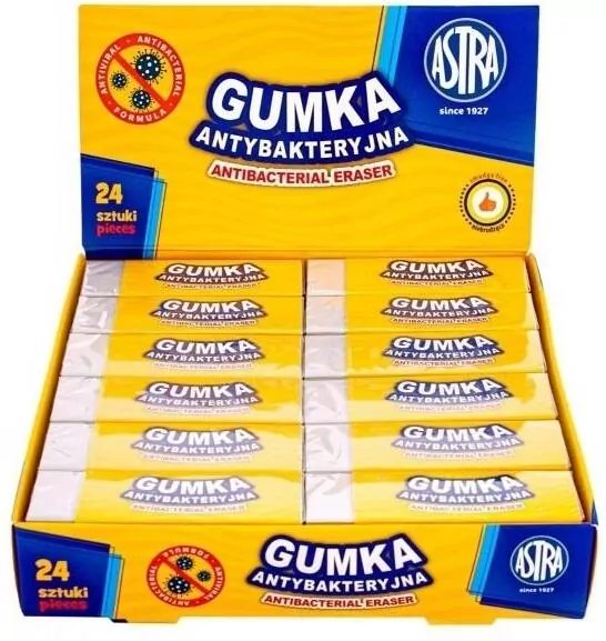 Gumka antybakteryjna  ASTRA - tantis.pl
