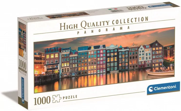 Puzzle 1000 Panorama HQ Bright Amsterdam - tantis.pl