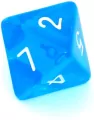 Komplet kości RPG. Niebieskie. Kryształowe. REBEL - tantis.pl